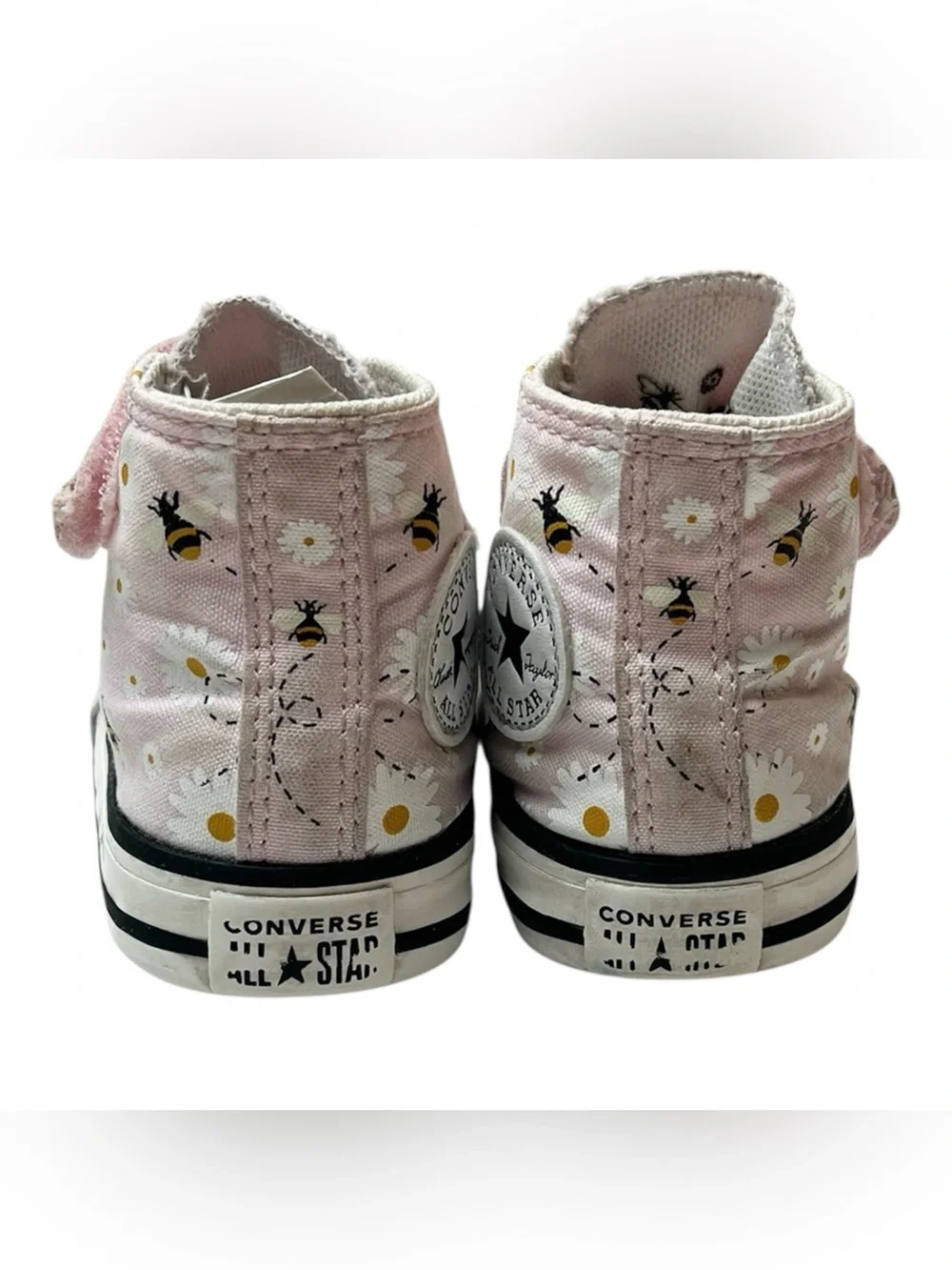 Converse Toddler Chuck Taylor All Star 1V High Top 'Bees' Sneakers Size 5